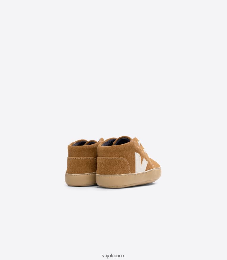 chaussures Veja bébé daim camel pierre enfants 0826JT402