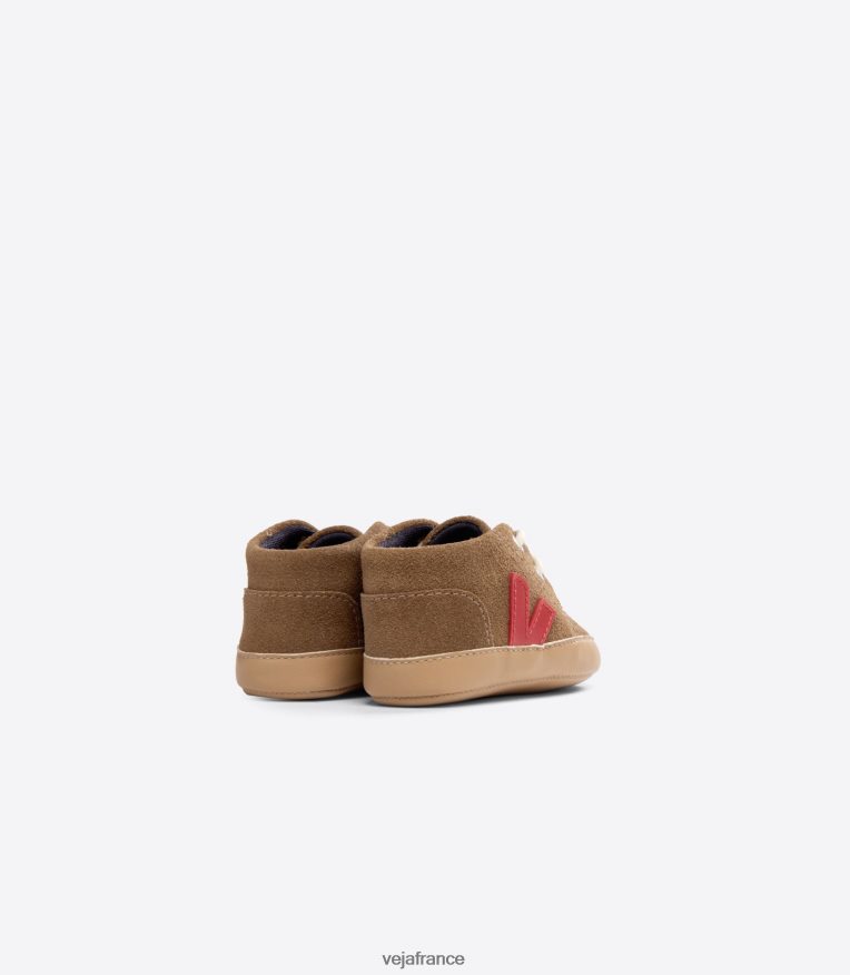 chaussures Veja bébé daim marron pékin enfants 0826JT406