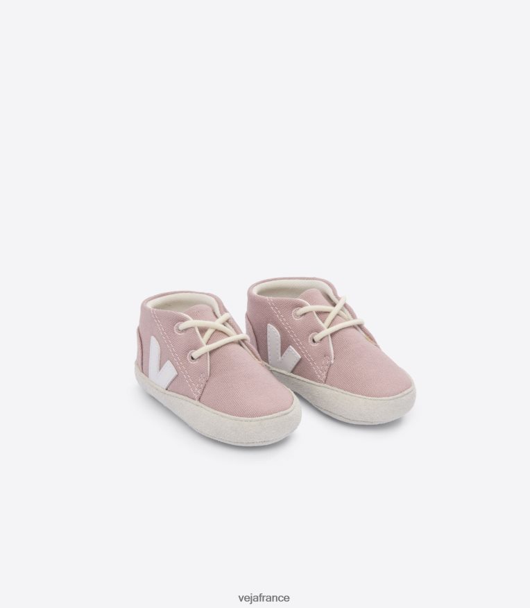chaussures Veja bébé toile bébé blanc enfants 0826JT405