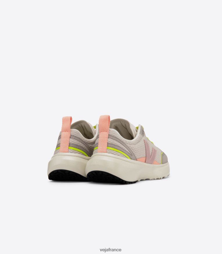 chaussures Veja lacets élastiques canari alveomesh bébé naturel enfants 0826JT388