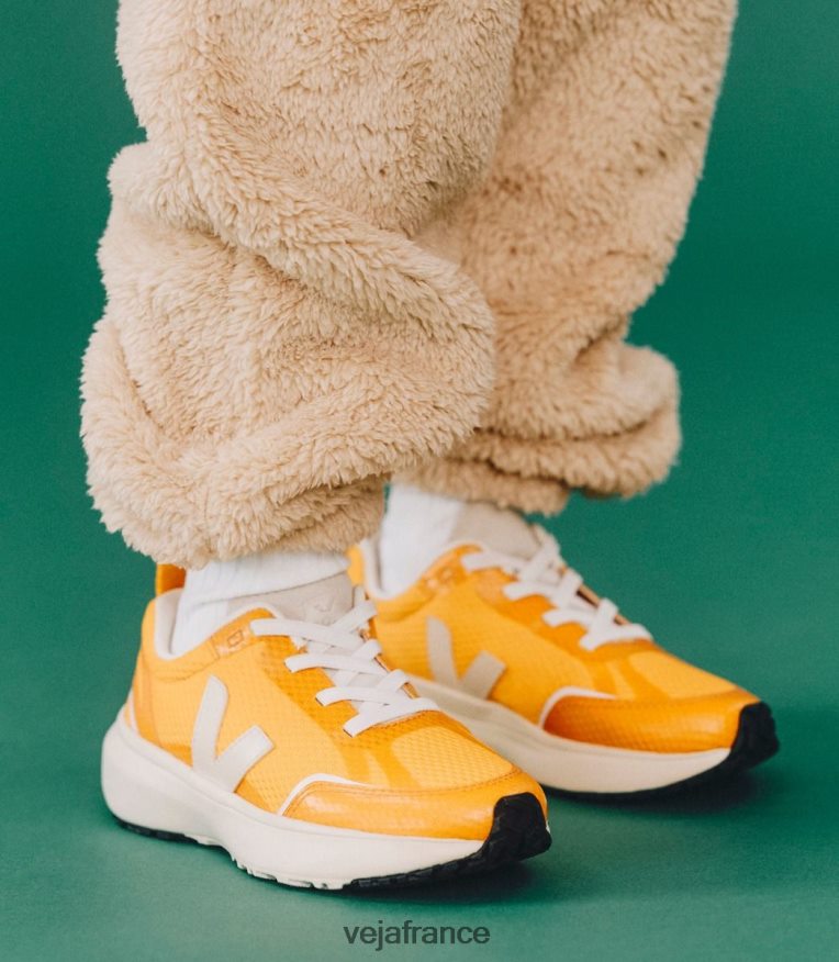 chaussures Veja lacets élastiques canari alveomesh ouro pierre enfants 0826JT382