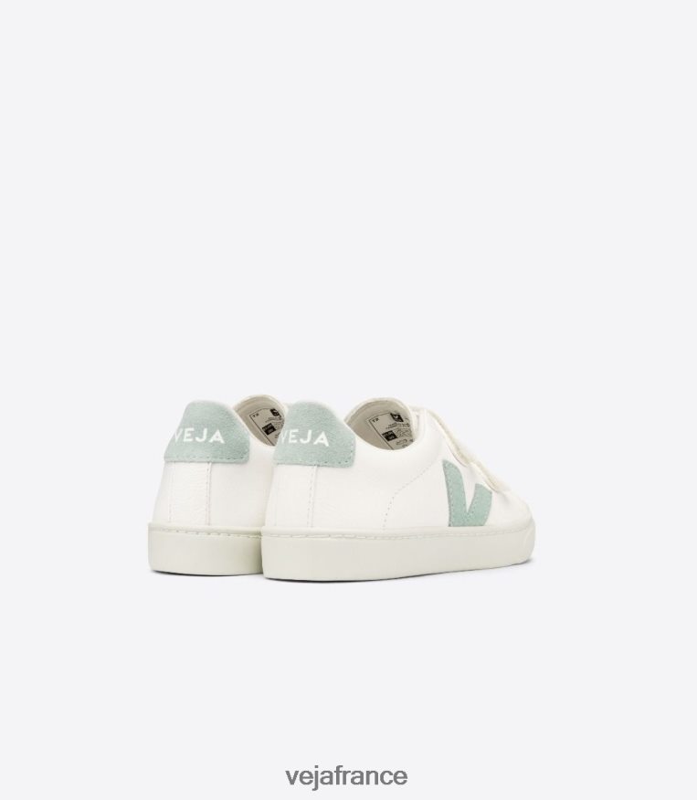chaussures Veja Esplar cuir sans chrome blanc matcha enfants 0826JT329