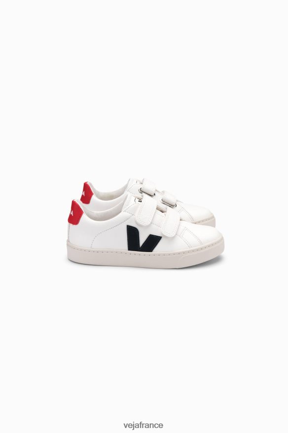 chaussures Veja esplar cuir sans chrome blanc nautico pekin enfants 0826JT321