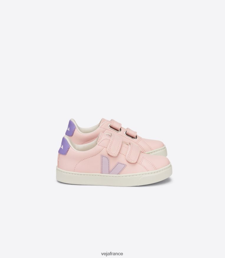 chaussures Veja esplar cuir sans chrome pétale parme enfants 0826JT334