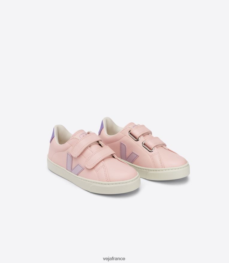 chaussures Veja esplar cuir sans chrome pétale parme enfants 0826JT334