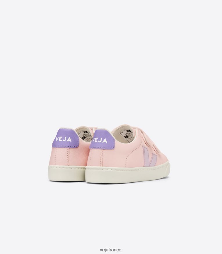 chaussures Veja esplar cuir sans chrome pétale parme enfants 0826JT334