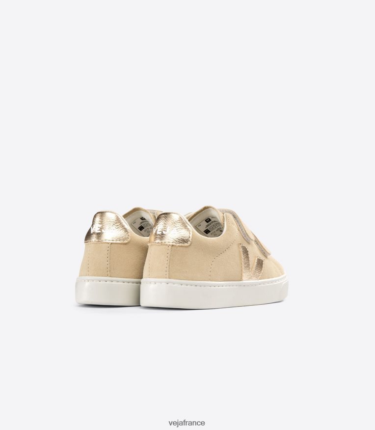 chaussures Veja esplar daim amande platine enfants 0826JT326