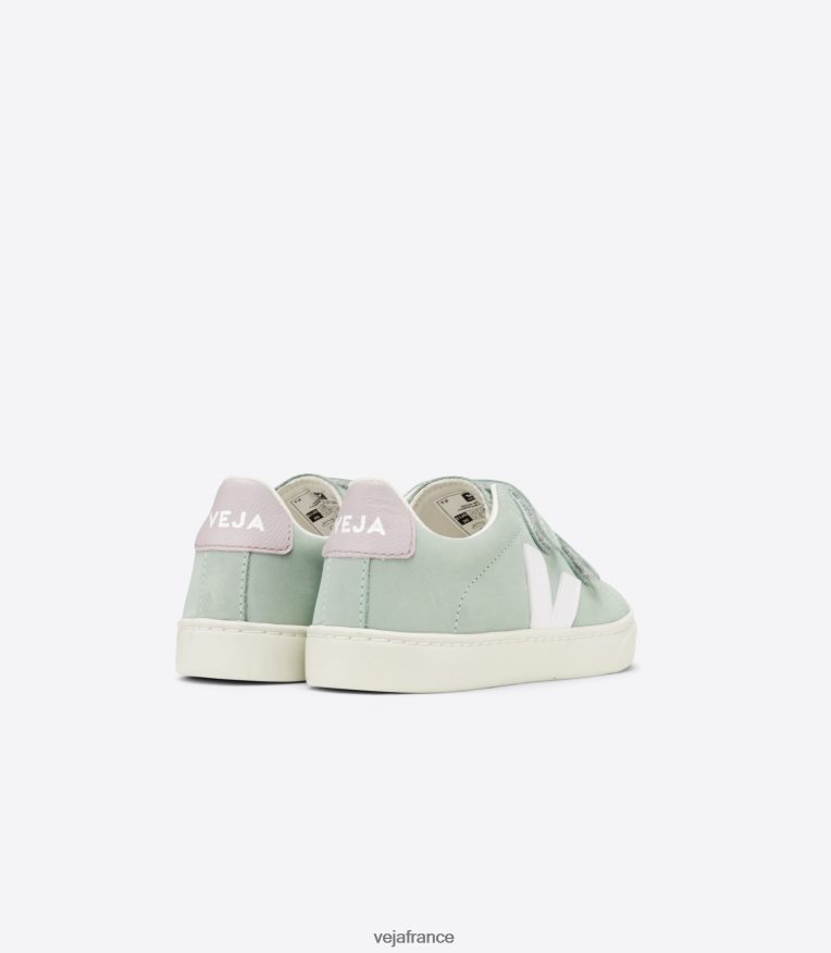 chaussures Veja esplar nubuck matcha blanc enfants 0826JT340