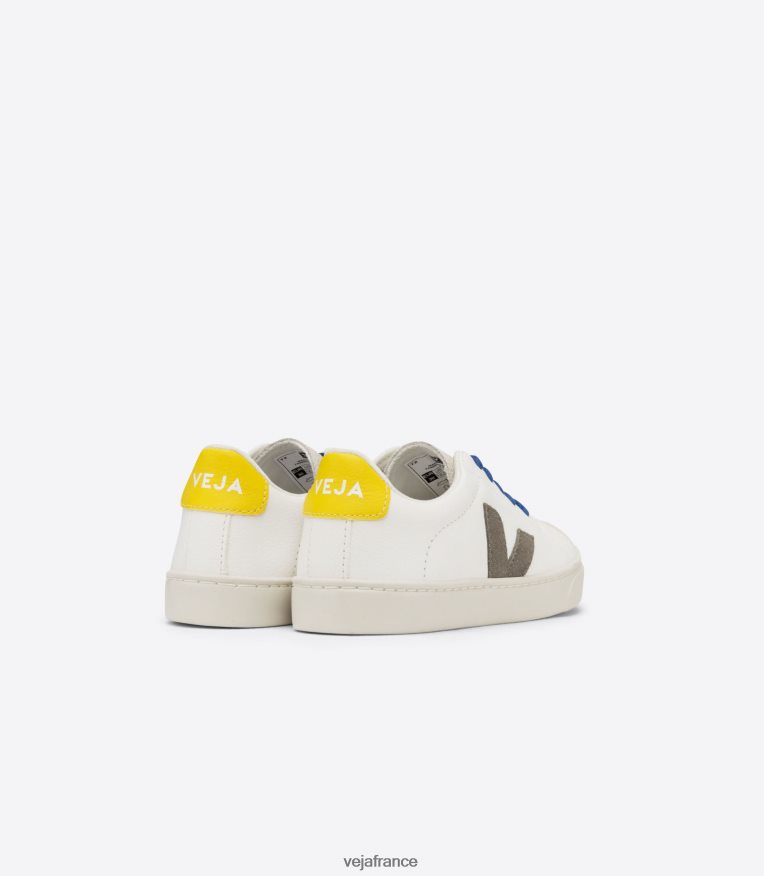 chaussures Veja lacets esplar cuir sans chrome blanc moonrock tonic enfants 0826JT331