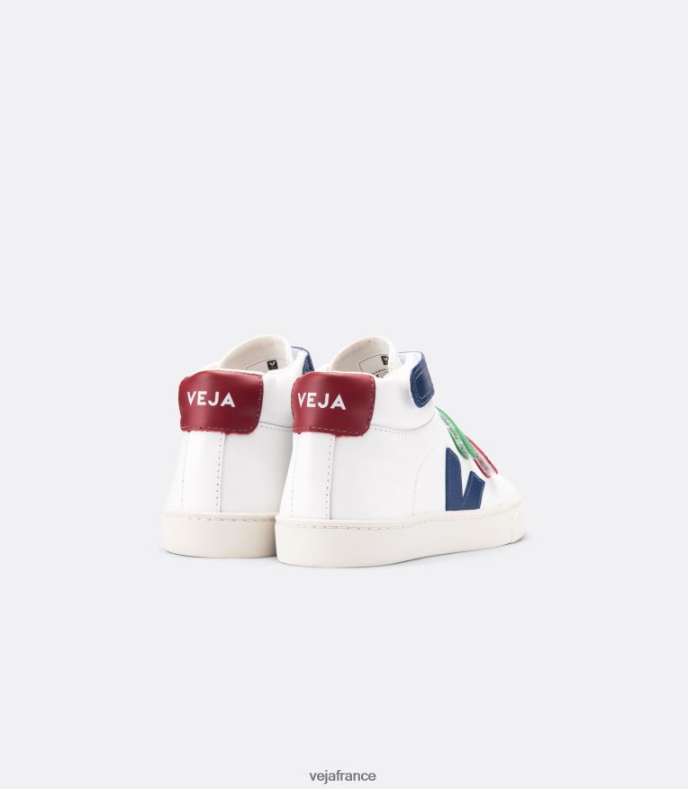 chaussures Veja esplar mi cuir blanc multico enfants 0826JT319