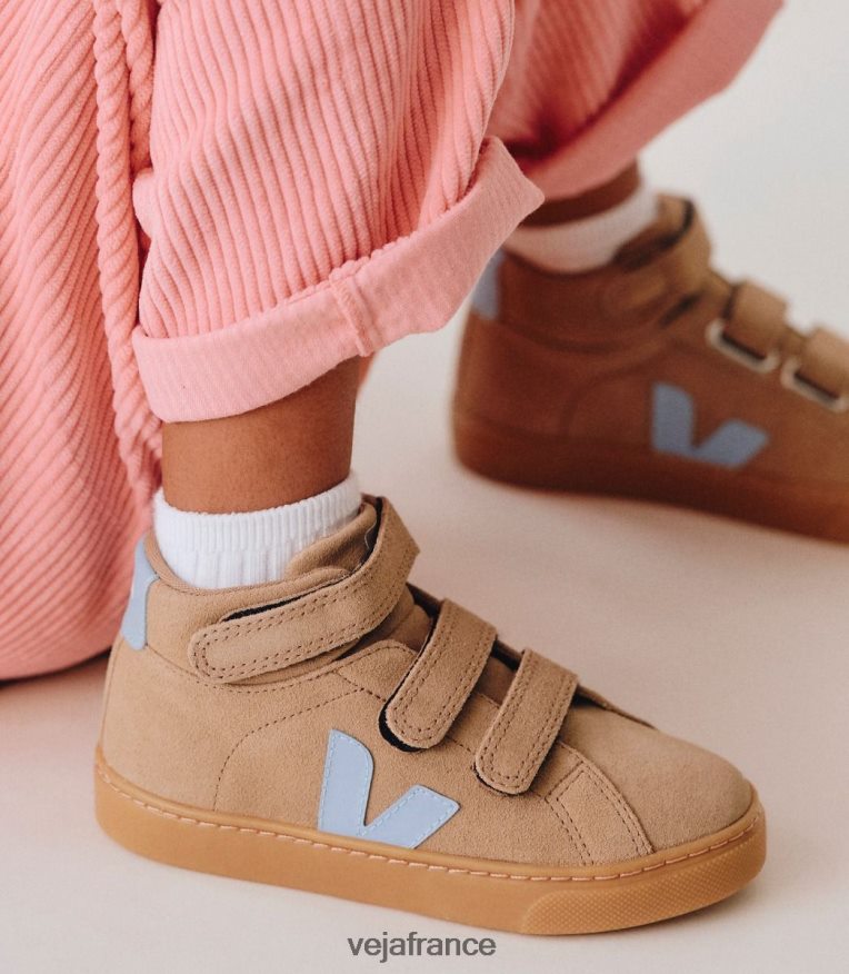 chaussures Veja esplar mi daim dune acier enfants 0826JT311