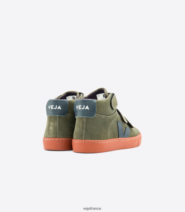 chaussures Veja esplar mid daim boue nautico semelle rouille enfants 0826JT312