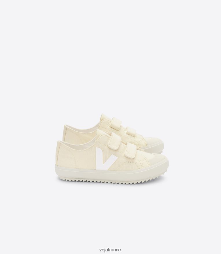 chaussures Veja ollie toile beurre blanc enfants 0826JT395