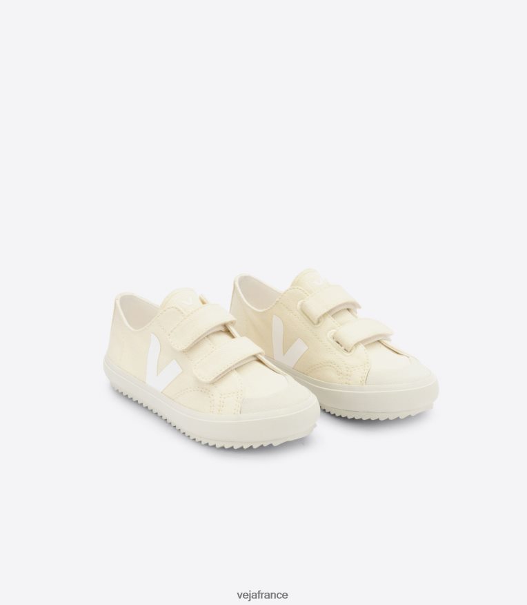 chaussures Veja ollie toile beurre blanc enfants 0826JT395