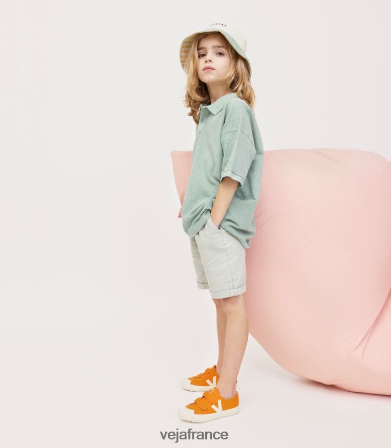 chaussures Veja ollie toile citrouille pierre enfants 0826JT396