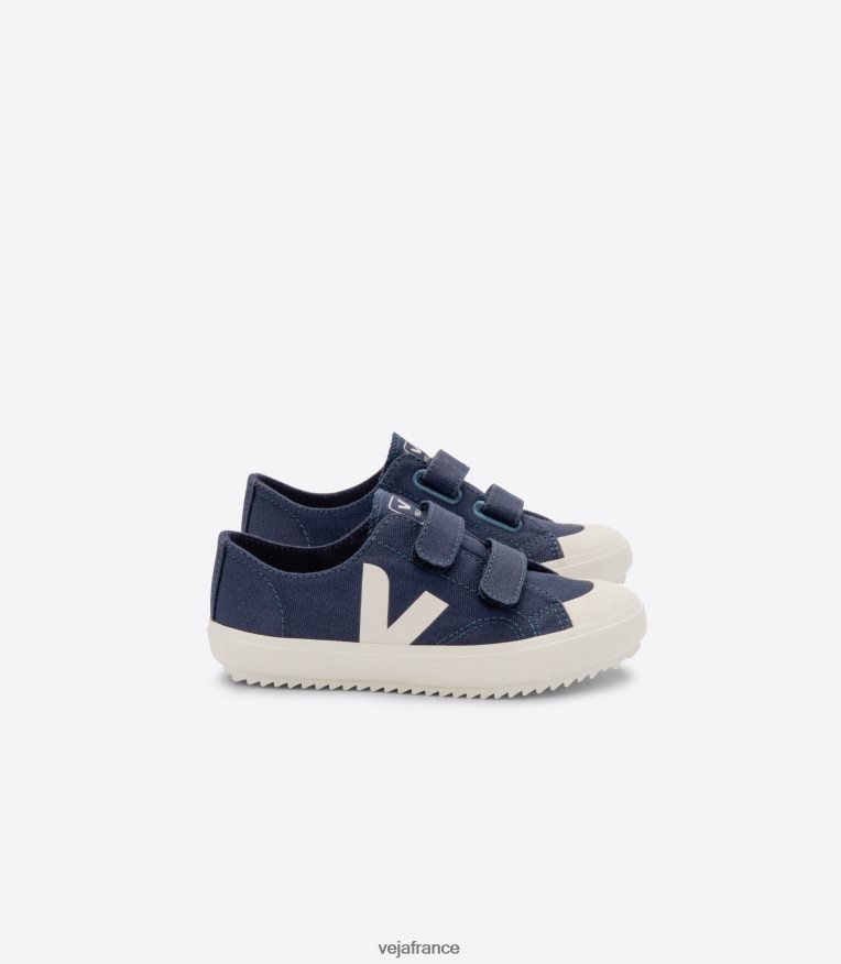 chaussures Veja toile ollie marine pierre enfants 0826JT400