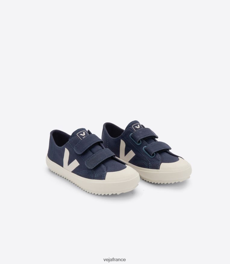 chaussures Veja toile ollie marine pierre enfants 0826JT400