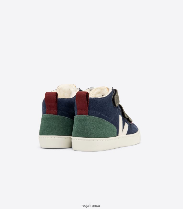 chaussures Veja v-10 mi daim fured multico nautico chypre enfants 0826JT352
