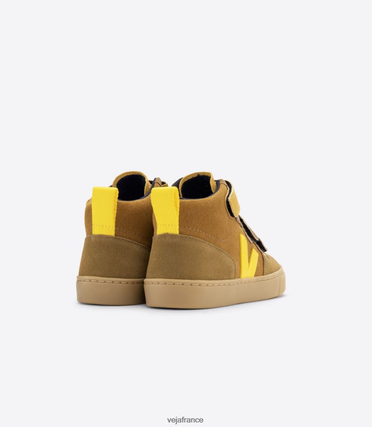 chaussures Veja v-10 mi daim multico camel tonique enfants 0826JT345