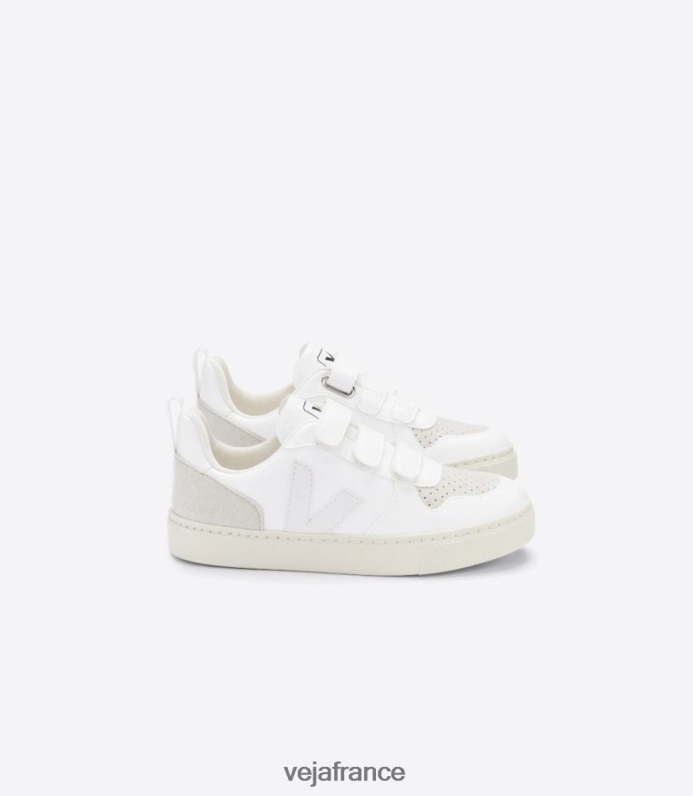 chaussures Veja v-10 cwl blanc naturel enfants 0826JT373