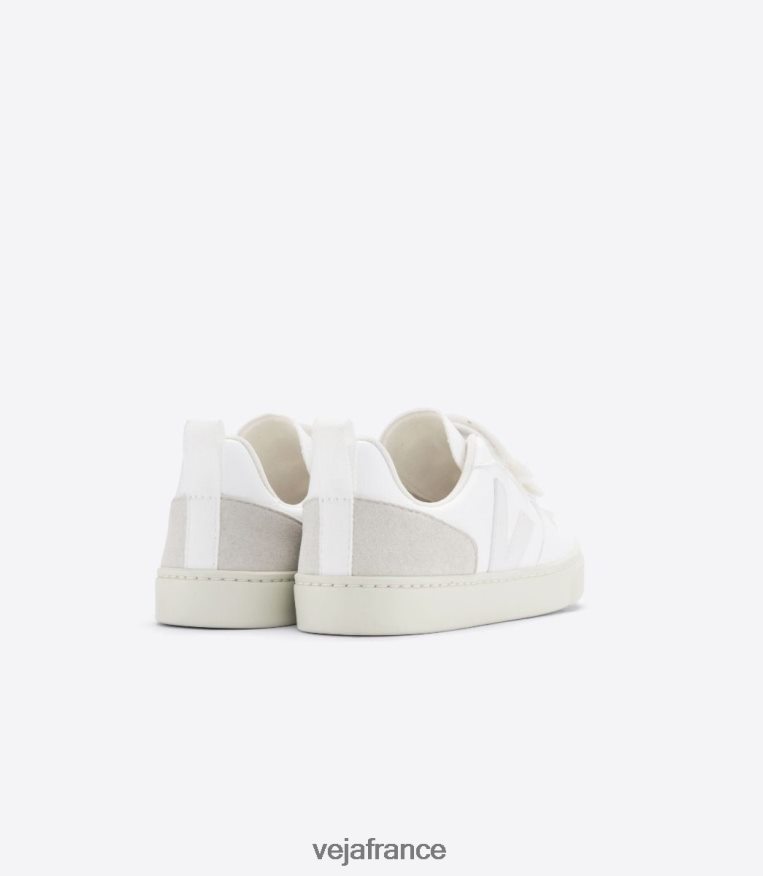 chaussures Veja v-10 cwl blanc naturel enfants 0826JT373