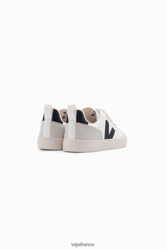 chaussures Veja v-10 cwl blanc noir enfants 0826JT361