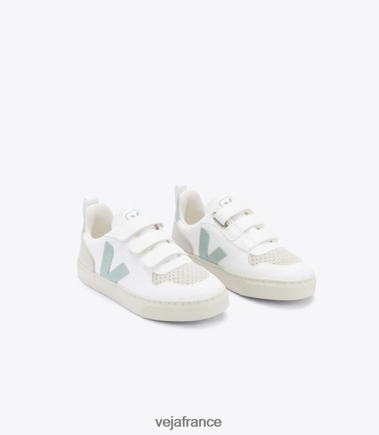 chaussures Veja v-10 cwl matcha blanc enfants 0826JT360