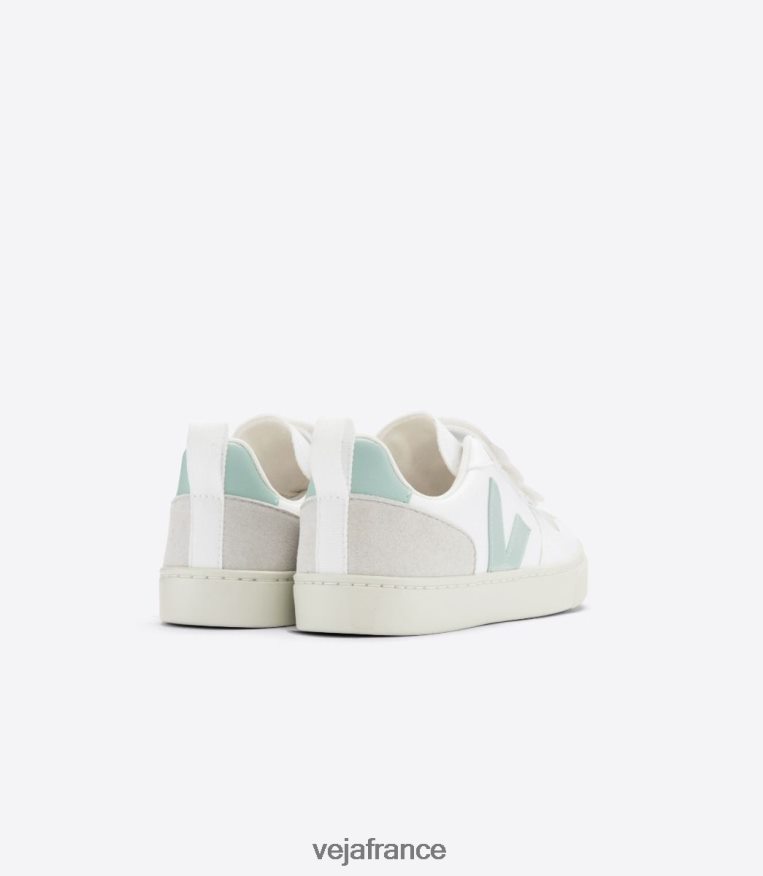 chaussures Veja v-10 cwl matcha blanc enfants 0826JT360