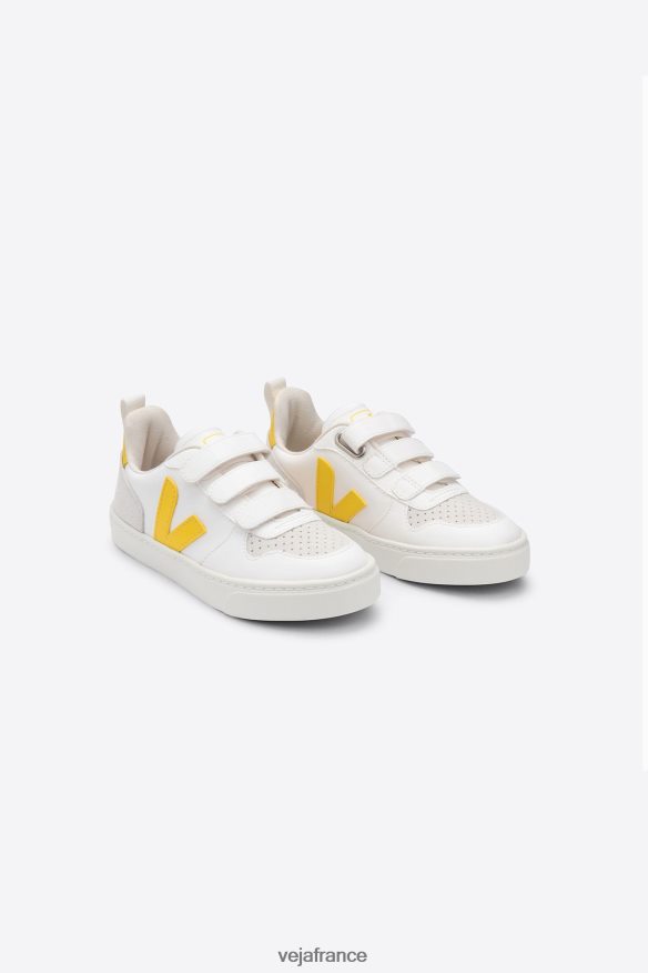 chaussures Veja v-10 cwl tonique blanc enfants 0826JT362