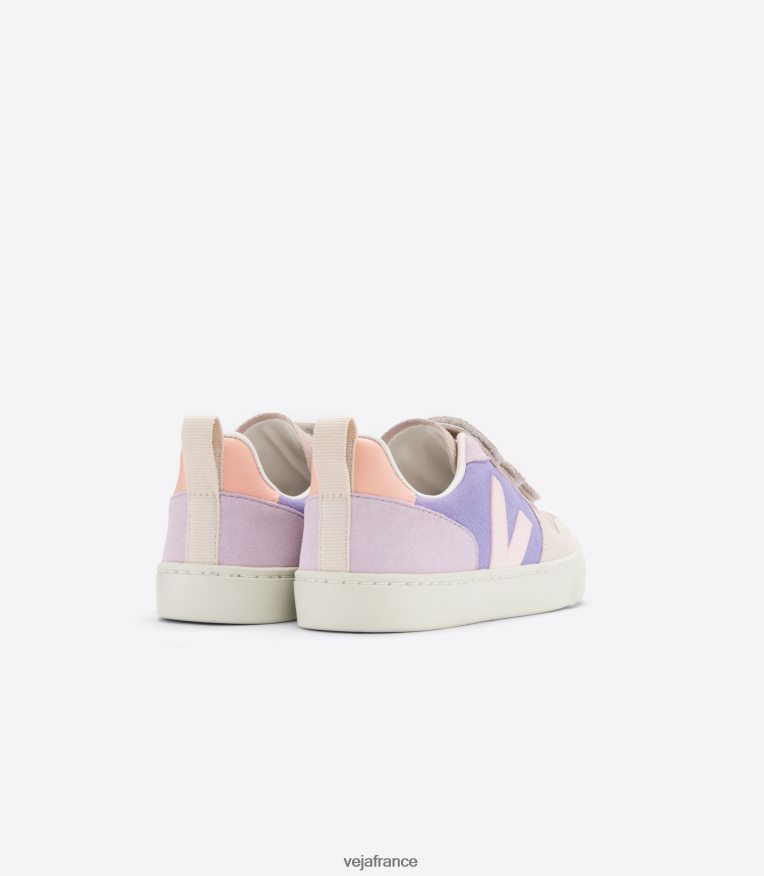 chaussures Veja v-10 daim multico lavande enfants 0826JT372