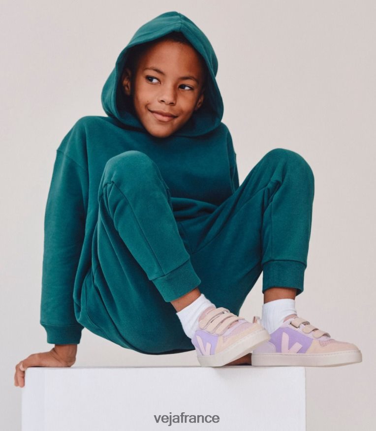 chaussures Veja v-10 daim multico lavande enfants 0826JT372