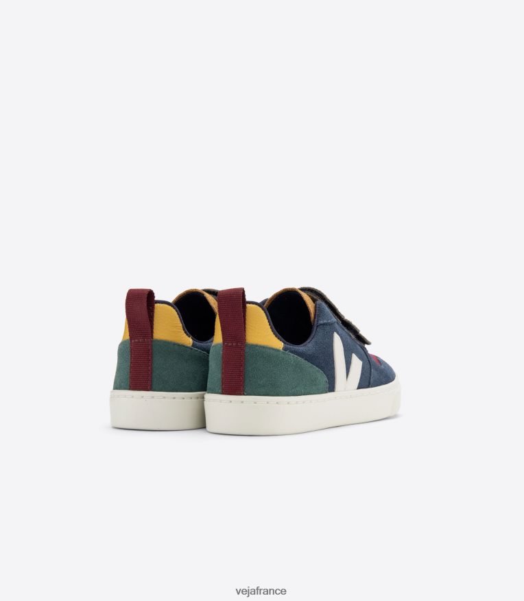 chaussures Veja v-10 daim multico nautico enfants 0826JT371
