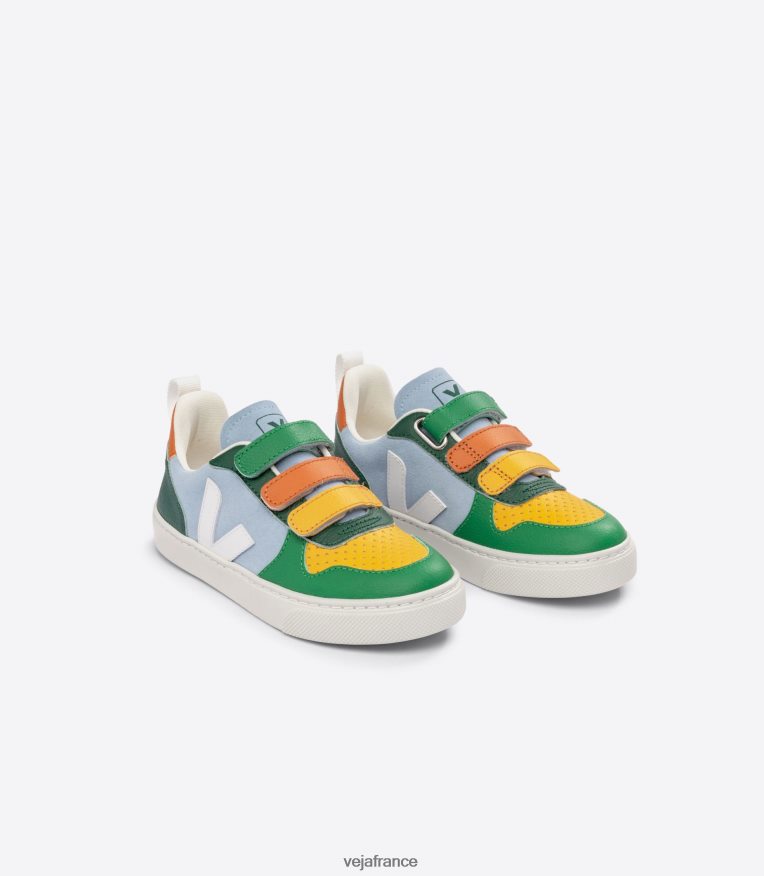 chaussures Veja v-10 suède multico acier enfants 0826JT359