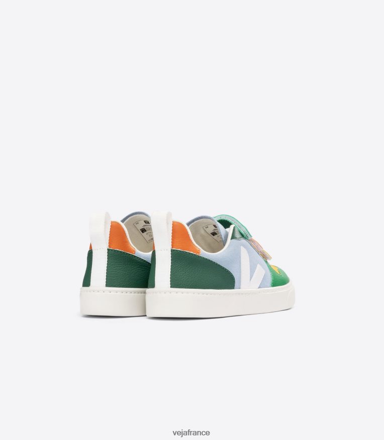 chaussures Veja v-10 suède multico acier enfants 0826JT359