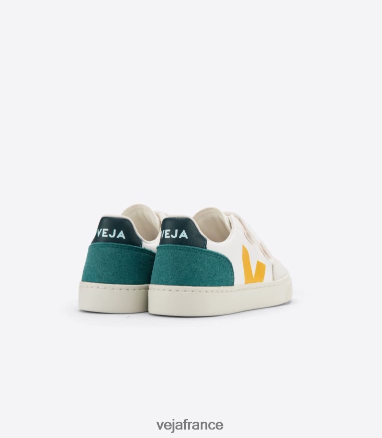 chaussures Veja v-12 cuir sans chrome multico bretagne enfants 0826JT308