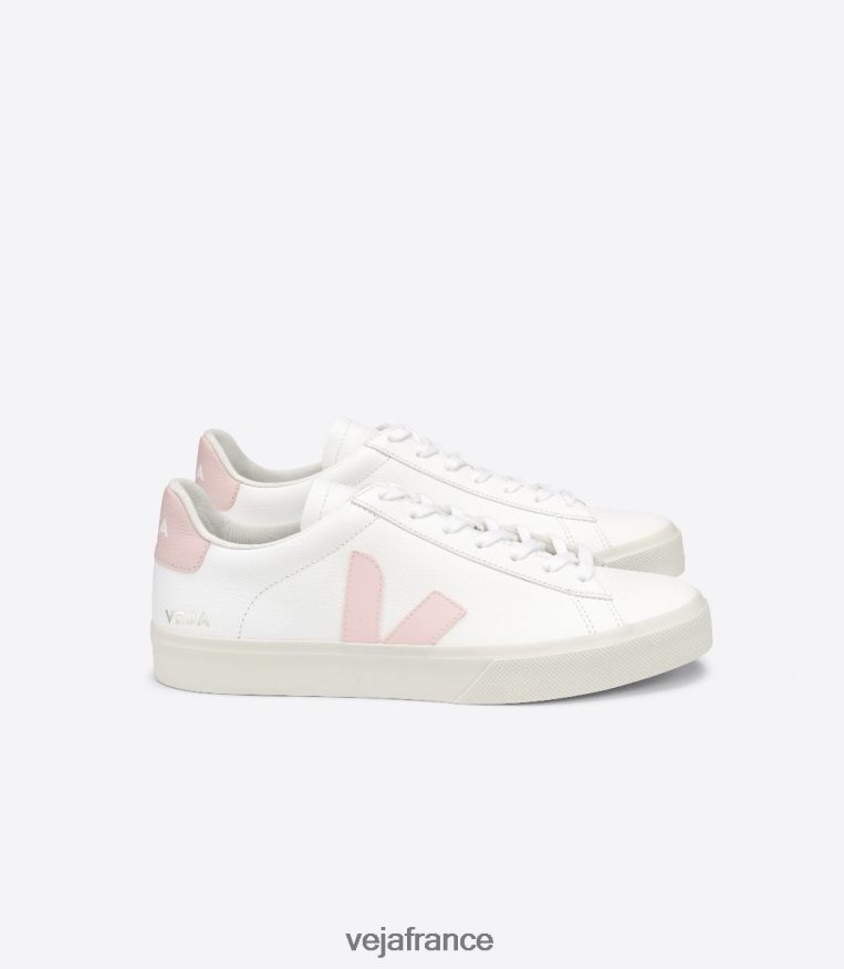 chaussures Veja campo cuir sans chrome pétale blanc femmes 0826JT226