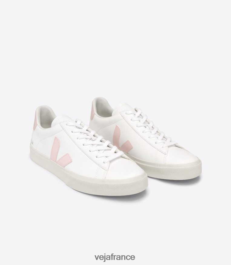 chaussures Veja campo cuir sans chrome pétale blanc femmes 0826JT226