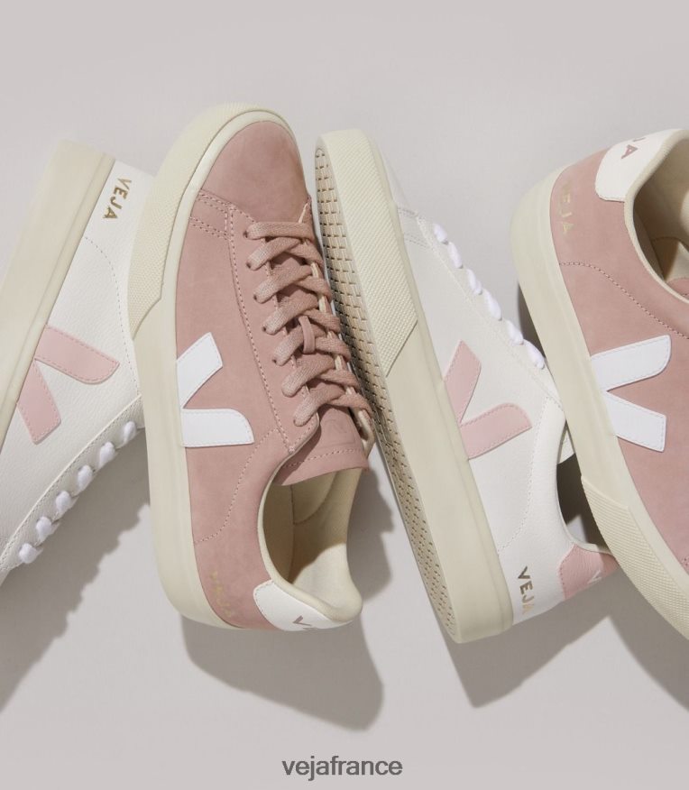 chaussures Veja campo cuir sans chrome pétale blanc femmes 0826JT226