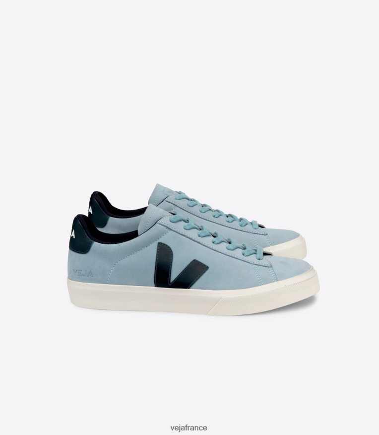 chaussures Veja campo nubuck acier nautico femmes 0826JT224