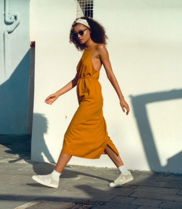 chaussures Veja campo nubuck blanc naturel femmes 0826JT228