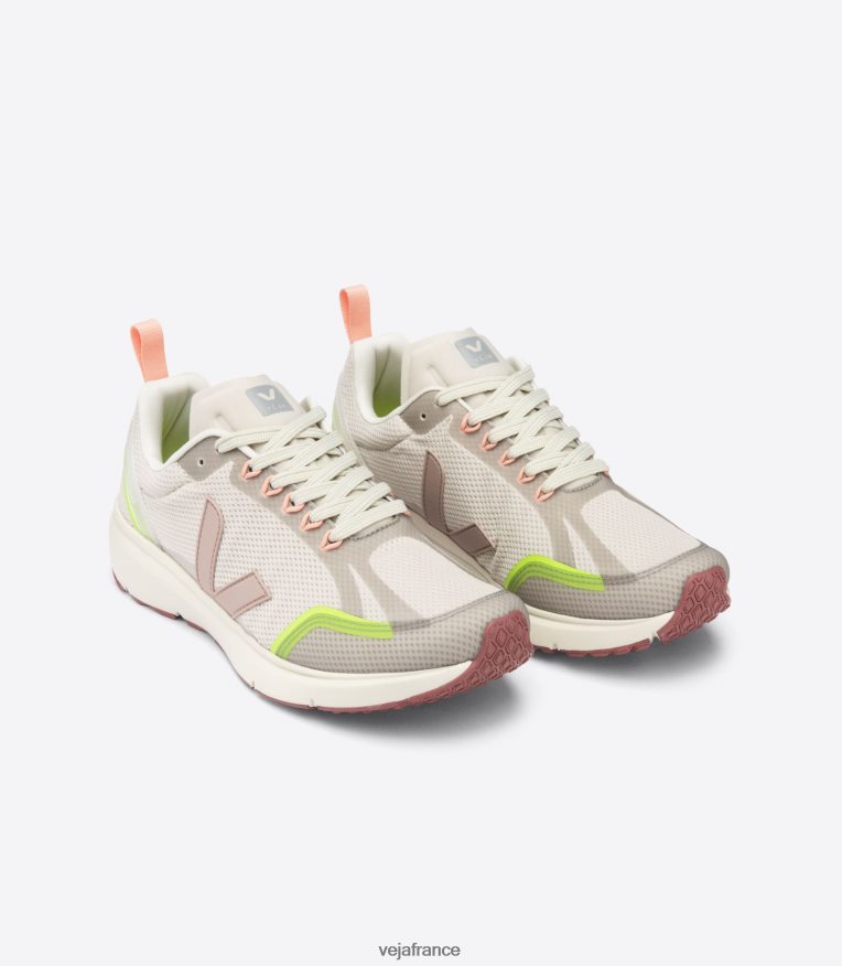 chaussures Veja condor 2 alveomesh natural babe jaune fluo femmes 0826JT270