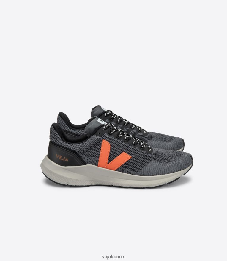 chaussures Veja marlin lt v-knit orange orage fluo femmes 0826JT280