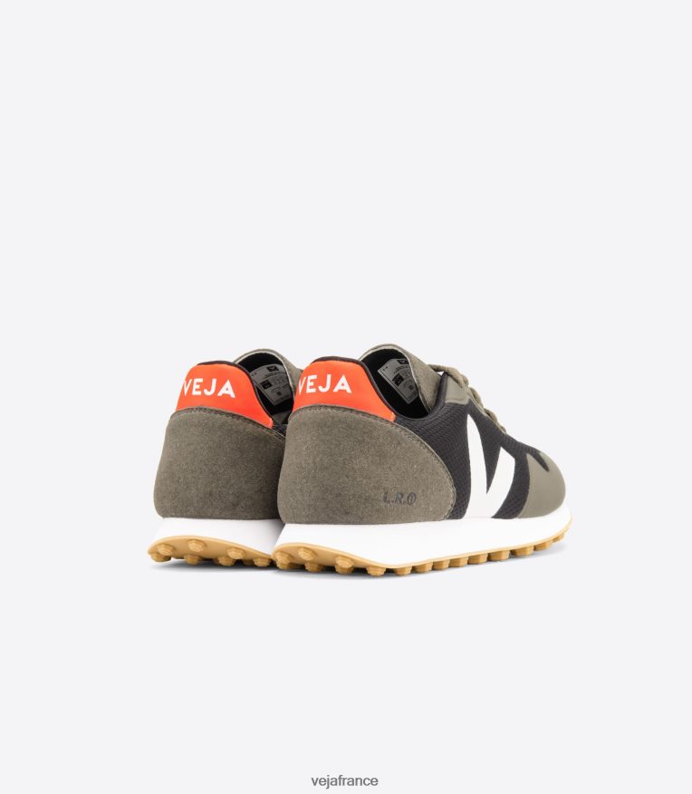 chaussures Veja sdu rt alveomesh noir blanc kaki femmes 0826JT265