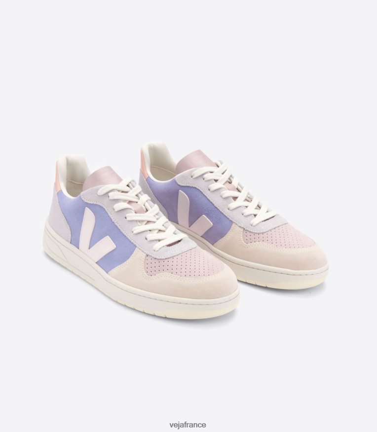 chaussures Veja v-10 daim multico lavande femmes 0826JT232