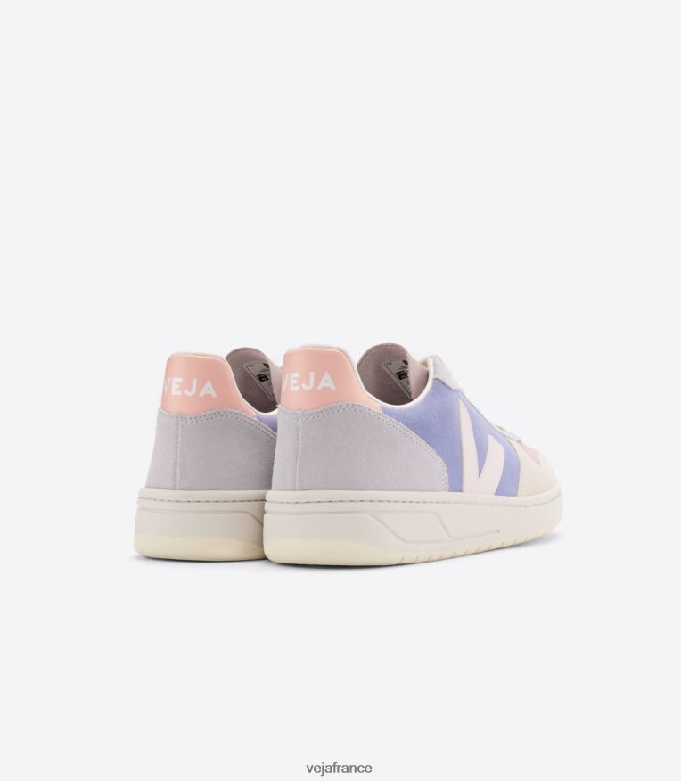 chaussures Veja v-10 daim multico lavande femmes 0826JT232
