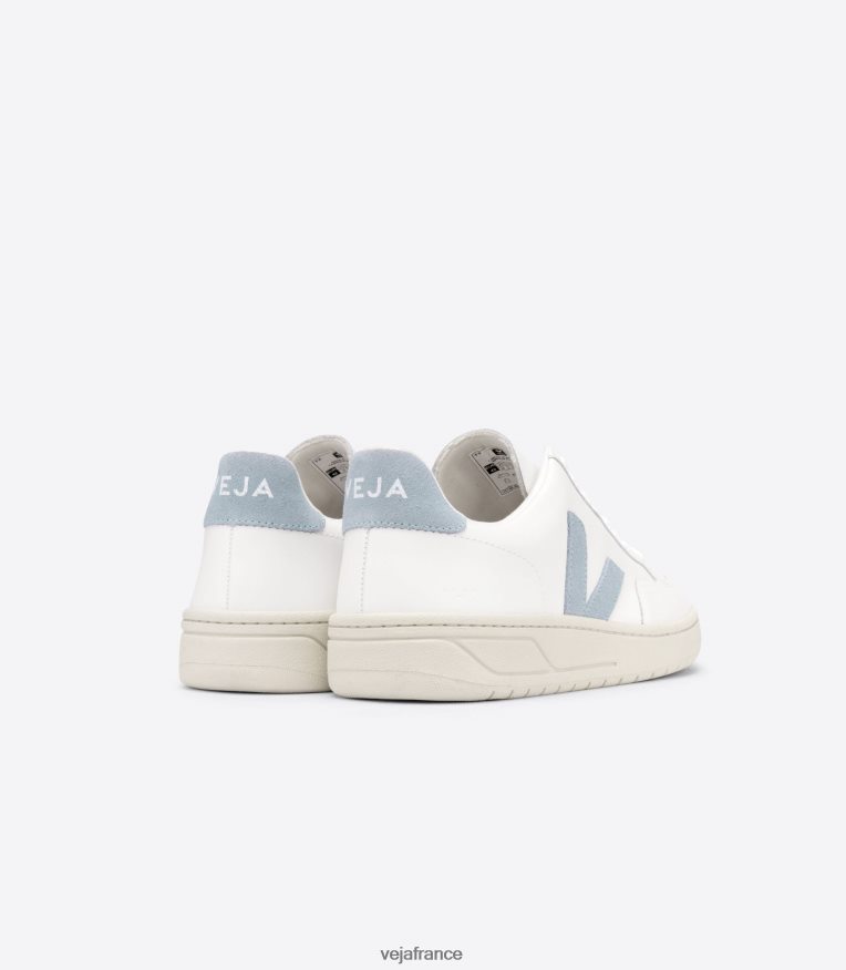 chaussures Veja v-12 cuir blanc acier femmes 0826JT229