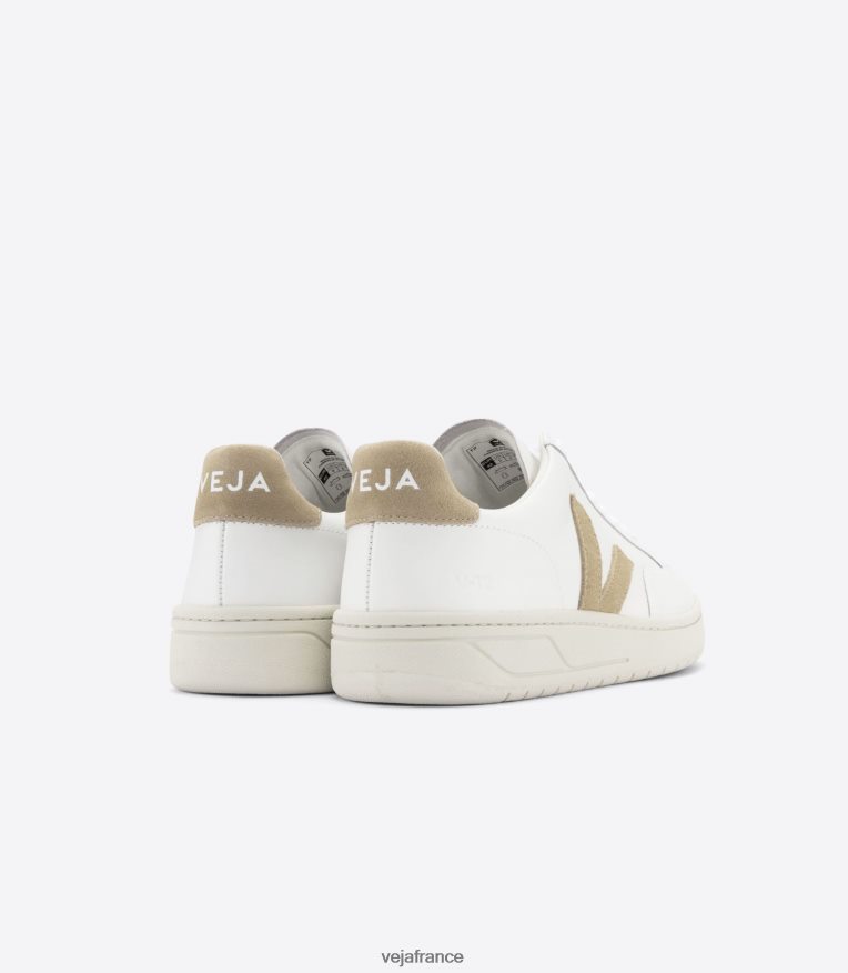 chaussures Veja v-12 cuir blanc dune femmes 0826JT230
