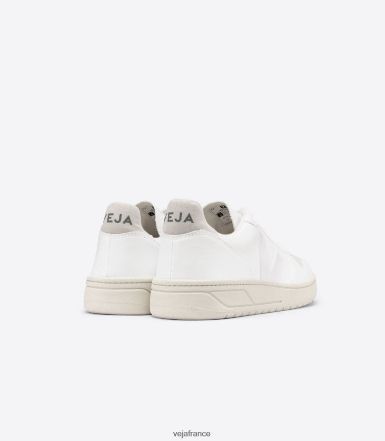 chaussures Veja v-10 cwl entièrement blanc naturel femmes 0826JT300