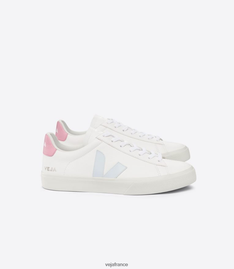 chaussures Veja campo cuir sans chrome blanc glace guimauve Hommes 0826JT18