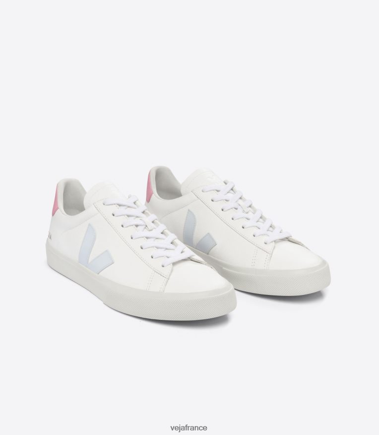 chaussures Veja campo cuir sans chrome blanc glace guimauve Hommes 0826JT18